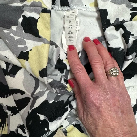 Balance Collection Yellow:Black Capri Cropped High Rise Leggings - Picture 6 of 8